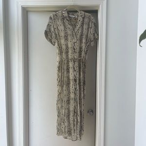 And other stories snake print dress